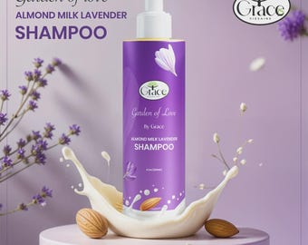 Almond Milk Lavender Shampoo – Natural, Gentle Hair Cleanser (200ML)