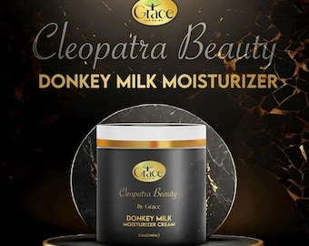 Cleopatra Beauty Eselmilch Creme | Natürliche feuchtigkeitsspendende Gesichts- und Körpercreme | Handgefertigte Gesichtspflege von GraceVieSaine
