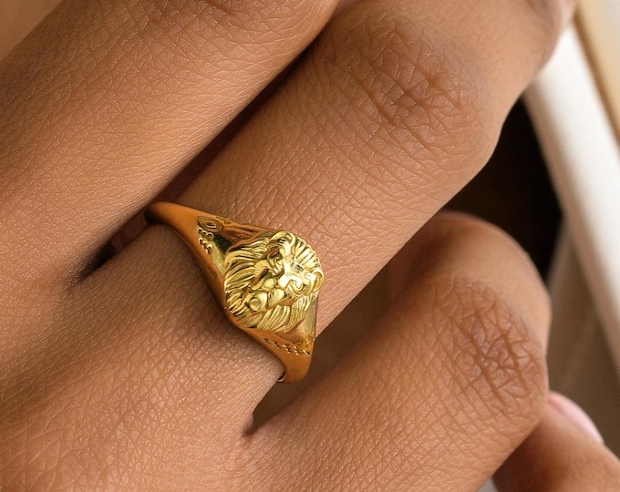 Sterling Silver Lion Ring: Bold Animal Statement Jewelry
