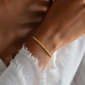 Morsekodsarmband i sterlingsilver med ormkedja: Hemligt meddelande i present