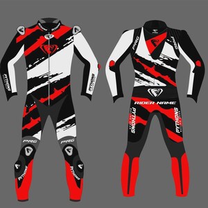 Pythons Racing Custom Motorcycle Riding Leather Suit Track Moto Race Gear