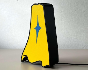 Dispatch Game Lightbox | Blonde Blazer Cape LED Sign | USB Powered Night Light