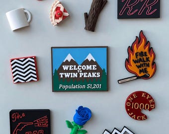 Twin Peaks Inspired Magnet Set | A Gift for David Lynch Fan