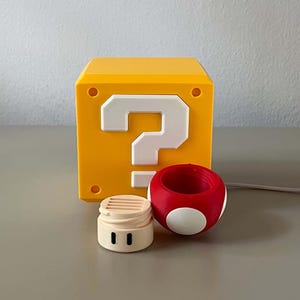 Mario Question Block Lamp — Super Mario Bros Mystery Box Night Light image 10