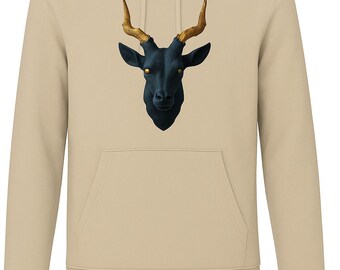Men's or women's hoodie with deer