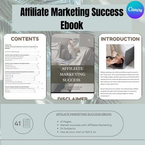 Affiliate Marketing Success eBook | Make Money Online | Digital Download