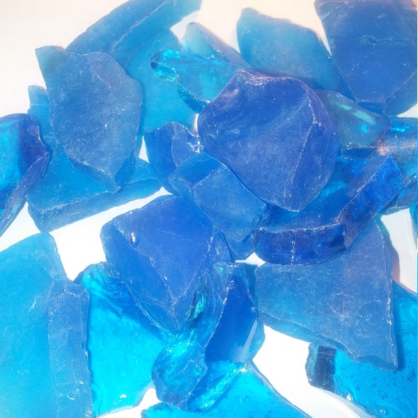 Vidrio de playa a granel, vidrio marino turquesa, verde azulado, azul aguamarina, vidrio pulido