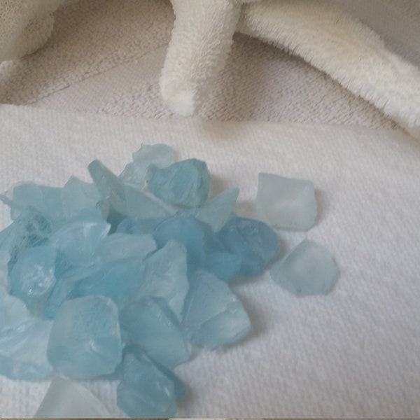 Ocean Blue Sea Glass turquoise Bulk Beach Glass Bulk 1/2 lbs to 3 lbs light aqua/turquoise  Tumbled Glass