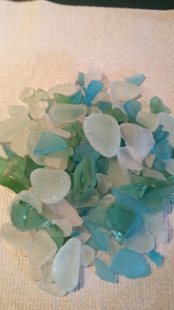 Tumbled Glass Emerald Green Pieces in Bulk - Love Sea Glass