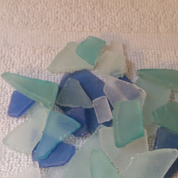 Sea Glass Ocean Beach Mix Bulk White Clear Aqua Turquoise Blue Tumbled Glass Sea Glass turquoise Bulk Beach Glass Bulk 1/2 lbs to 3 lbs