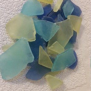Ocean Sea Glass Mix Bulk Beach Glass Bulk 1/2 lbs to 3 lbs light aqua/turquoise teal green and blue mix Tumbled Glass