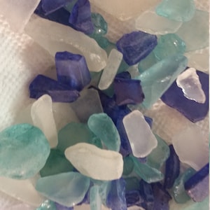 Turquoise sea glass beach Glass Bulk Sea Glass Bulk 1/2 to 3 lb  pound approx  teal Aqua clear light frosted purple blue Tumbled Glass