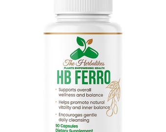 HB FERRO kruidenmix voor ijzer en bloed, plantaardige capsules