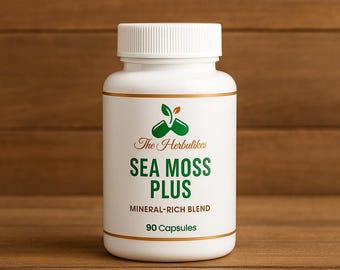 Sea Moss Plus – Mineral-Rich Herbal Blend (90 Capsules)