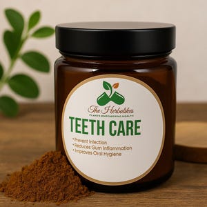 Natural Tooth Powder for Gum Health, Herbal Teeth Care Powder with Myrrh, Organic Oral Hygiene, Reduces Inflammation, Fresh Breath