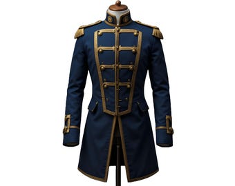 ナポレオン軍燕尾服ジャケット メンズ ゴシック 将校制服コート