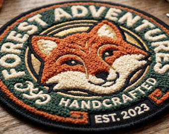 Custom Chenille Patch – Fuzzy Embroidered Logo for Jackets, Hoodies, Sweatshirts
