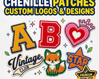 Custom Chenille Patches | Varsity Letters, Logos, Biker Back Patch