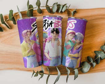 Okładka na kubek Saja Boys K-pop: Huntrix Design (pobieranie cyfrowe)