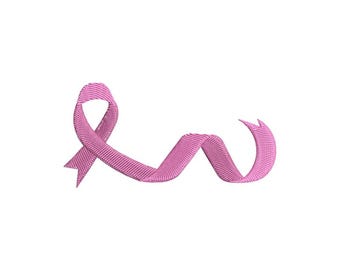 Pink Ribbon Breast Cancer Awareness Machine Embroidery Design Support File