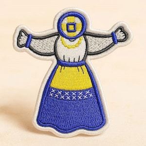 Motanka Doll Machine Embroidery Design, Ukrainian Ethnic Patch Pattern, Traditional Folk Art DIY Gift, Slavic Heritage Embroidery File