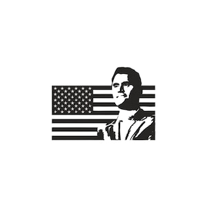 Charlie Kirk Embroidery Design Patriotic American Flag Patch Conservative Republican Political Machine Embroidery Pattern Digital Download