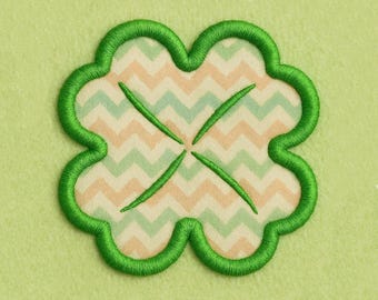 Shamrock Applique Embroidery Design St Patricks Day Clover Leaf for Kids Shirts