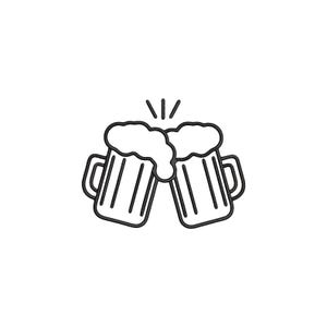 Beer Mug Embroidery Design for Pint Glass Shirt and Pub Patch