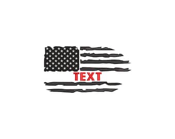 USA Flag Embroidery Design American Flag Machine Stitch File Patriotic Patch for Hats and Shirts