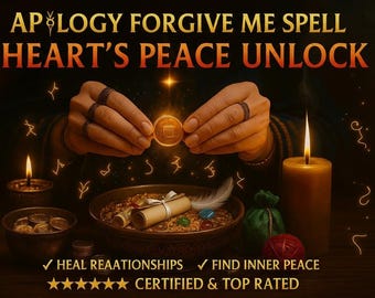 Forgive Me SPELL, forgiveness spell, relationship healing, peace ritual, love harmony, reconciliation spell, emotional healing, heart repair