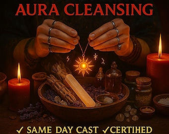 SPIRITUAL AURA CLEANSING, aura cleansing spell, energy cleanse, banish negativity, spiritual healing, protection spell, peace energy