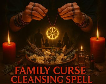 FAMILY CURSE CLEANSING spell, curse removal, generational healing, ancestral cleansing, family protection, karmic release, aura renewal
