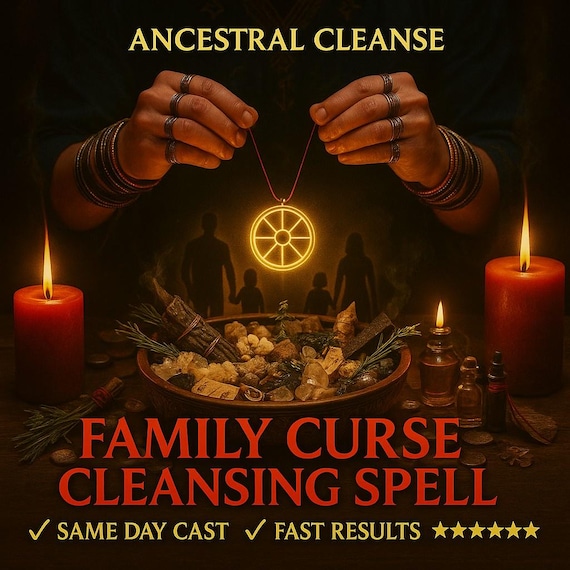 FAMILY CURSE CLEANSING spell, curse removal, generational healing, ancestral cleansing, family protection, karmic release, aura renewal