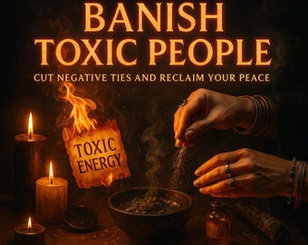Hechizo para alejar personas tóxicas, hechizo de protección, limpieza energética, escudo áurico, eliminación de negatividad, ritual de paz, sanación emocional, libertad espiritual.