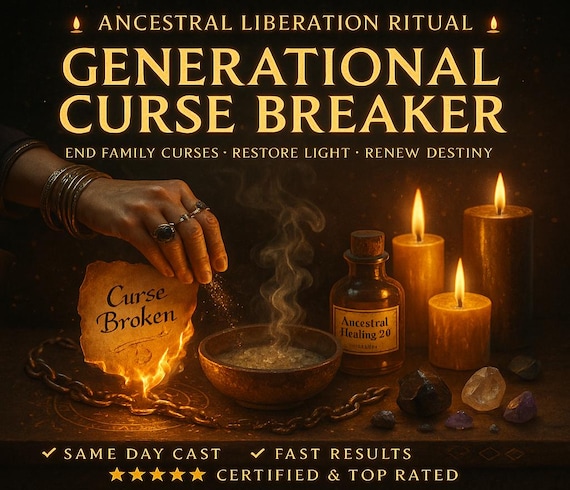 GENERATIONAL CURSE BREAKER Spell, ancestral cleansing, curse removal, family healing, spiritual protection, karma release, lineage renewal