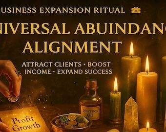 Alineación de la Abundancia Universal, hechizo de dinero, eliminación de deudas, libertad financiera, ritual de prosperidad, hechizo de riqueza, magia de la abundancia, bendición