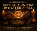 Special CUSTOM SPELL BOOSTER, Spell booster, custom ritual, energy amplifier, spell enhancer, ritual power, spiritual boost, boost spell product logo