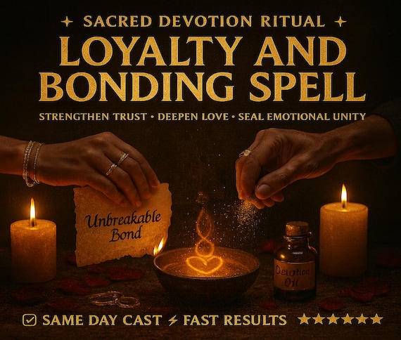 LOYALTY and BONDING SPELL, love spell, partner devotion, relationship protection,intimacy boost, trust energy, lasting love,affection ritual