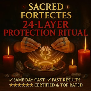 24-LAYER PROTECTION RITUAL, protection spell, curse removal, banish negativity,warding ritual,spiritual shield,safeguard aura,energy defense