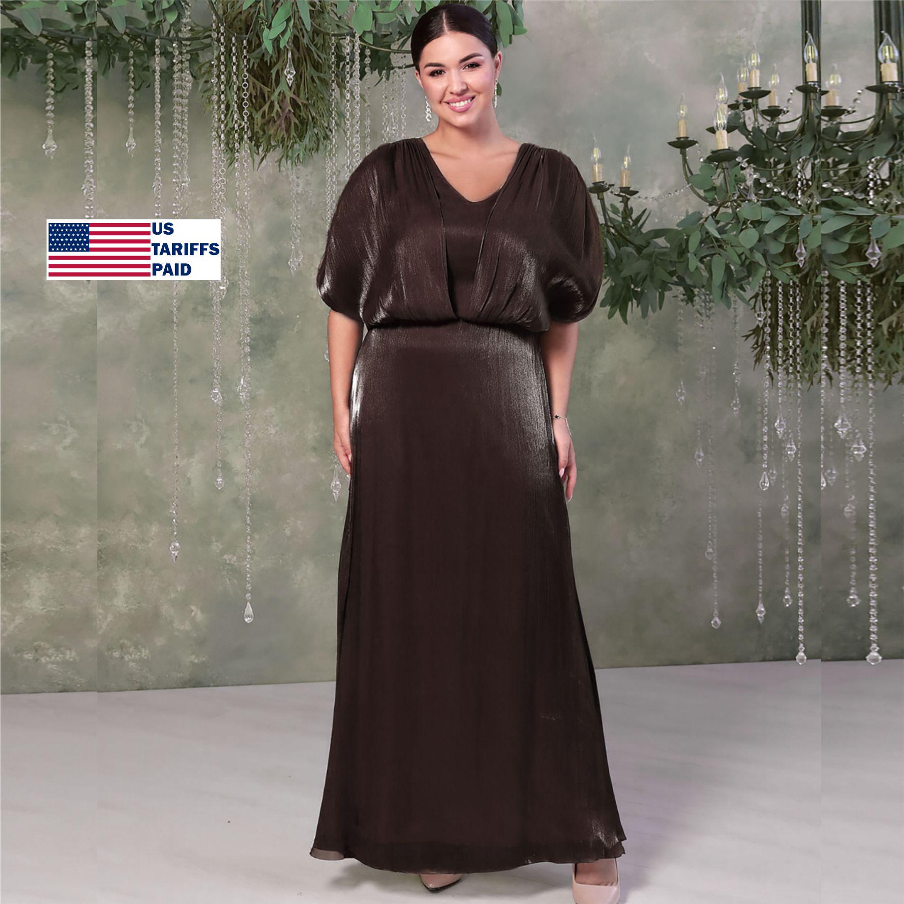 Chocolate Mother of the Bride Dress