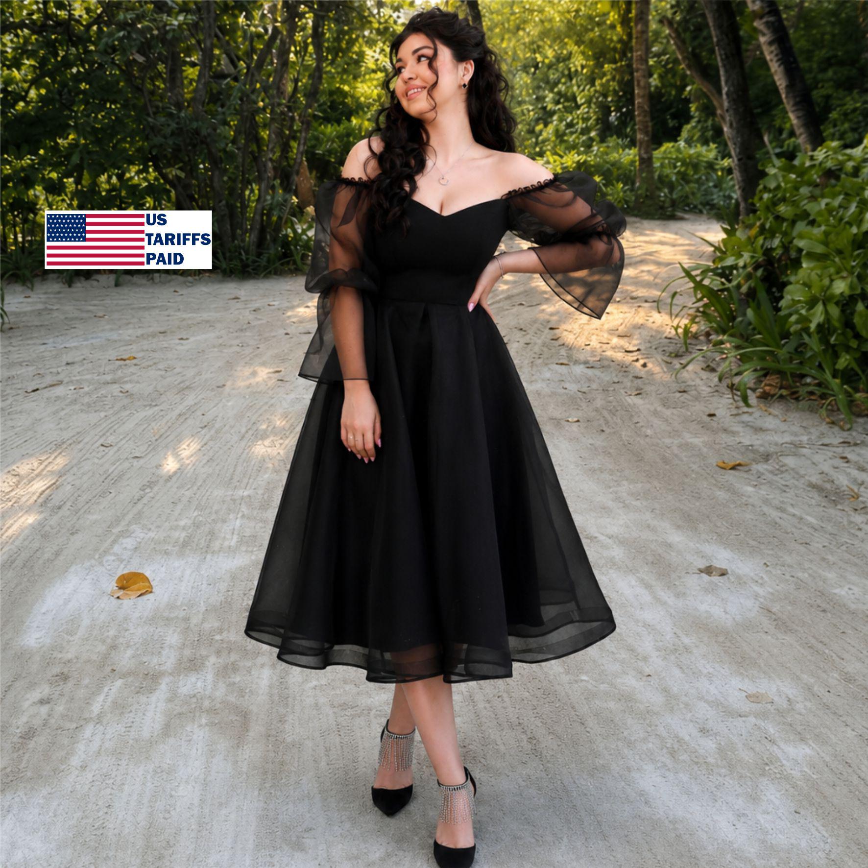 Corset Tea Length Dress