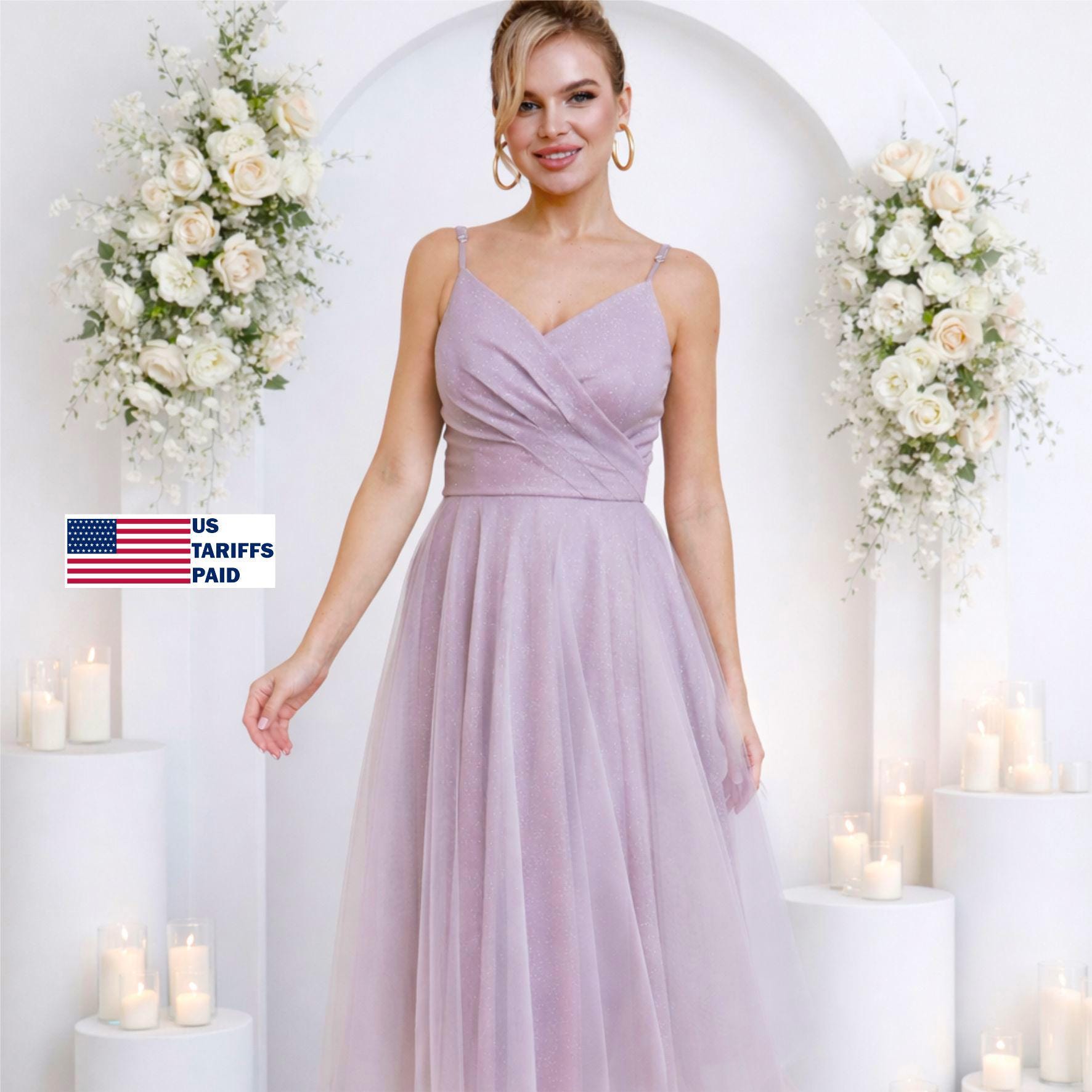 Lavender Engagement Party Dress