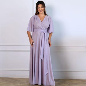 lilac maternity bridesmaid dress perfect for both casual
