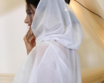 Orthodox veil. Catholic veil for church, chapel veil for Mass. Christian, сhapel veil.  Religious head covering. White mantilla