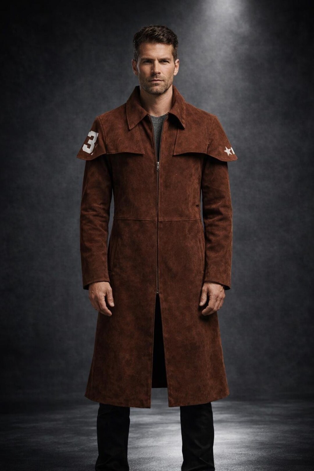 A7 NCR Ranger Suede Duster | Handmade Cosplay Trench Coat - Etsy