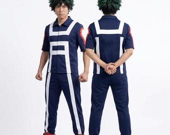 Disfraz de cosplay inspirado en Izuku Midoriya de My Hero Academia