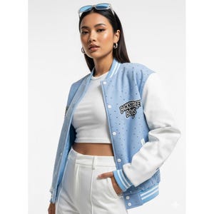 Geborduurd satijnen jack Backstreet Boys | Kleding voor concertfans