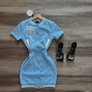 Jordan Jersey Dress Blue - Etsy