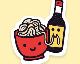 Noodle Friends 2.5" Vinyl Sticker