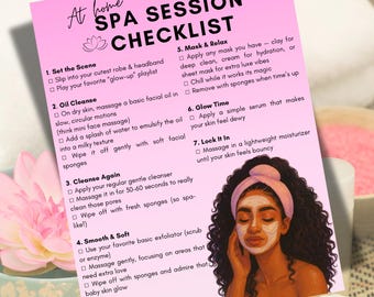 At Home Spa Session Checklist